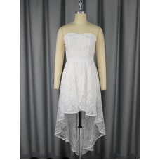 Lace A swing slim fit dress