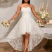 Lace A swing slim fit dress
