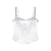 Spicy girl sequined patchwork sleeveless off shoulder camisole top