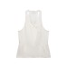Hot girl U-neck sleeveless waist cinched sports tank top