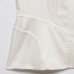 Hot girl U-neck sleeveless waist cinched sports tank top