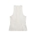 Hot girl U-neck sleeveless waist cinched sports tank top