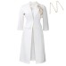 Elastic slim fit solid color suit jacket, camisole skirt two-piece set