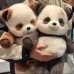 Cute Running Panda Plush Toy, Adorable Panda Stuffed Animal, Kids' Birthday Gift, Soothing Plush Doll