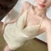 Chic Sexy Low-Cut Metal Chain Back Cut-Out Side Slit Sequin Strap Mini Dress