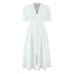 Elegant French-style Hollow Embroidery V-neck Fitted Dress