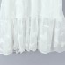 Chic Butterfly Embroidered Ruffle Off-Shoulder Chiffon Maxi Dress