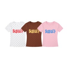 Short Sleeve Top Sweet and Sexy Slim Fit Versatile and Comfortable Casual Wear