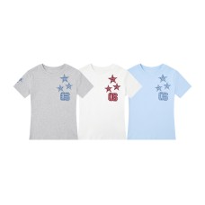 Patchwork Embroidery Short Sleeve Shirt Slim Fit Versatile Casual Top