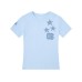 Patchwork Embroidery Short Sleeve Shirt Slim Fit Versatile Casual Top
