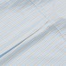 Embroidered vertical striped short sleeved shirt