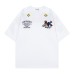 Plush embroidery letter short sleeved T-shirt