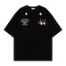 Plush embroidery letter short sleeved T-shirt