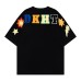 Plush embroidery letter short sleeved T-shirt