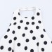 Style Polka Dot Short Sleeve Round Neck Top