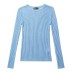 Chic Sheer Hollow Knit Long Sleeve Loose Fit Women's Top