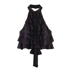 Hanging neck sleeveless top for women's clothing Hanging neck sleeveless top for women's clothing