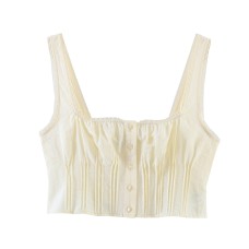 Hot girl lace short sleeveless top