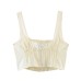 Hot girl lace short sleeveless top