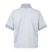 Vertical striped short sleeved shirt