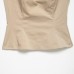 Street button up elastic sleeveless top
