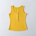 Round neck elastic slim fit top