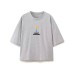 Casual smiley face printed T-shirt