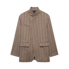 Elegant plaid casual blend suit jacket Elegant plaid casual blend suit jacket