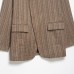 Elegant plaid casual blend suit jacket