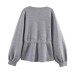 Commuting style elegant belt knitted jacket