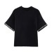 Street artificial pearl knitted sweater