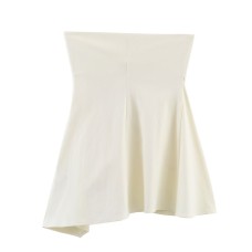 Spicy girl pleated strapless top