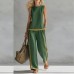 Simple Women's SeWomen's Fashion Sporty Outfit Casual Two-Piece Set
