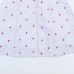 Cherry Embroidery Stripe Dress