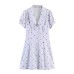 Cherry Embroidery Stripe Dress