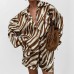 Printed Short Sleeve Round Neck Women's Casual Two-Piece Set