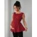 Chic Dot Print Sweet Style Maternity Strapless TopFashion Simple Elegant Spring Summer Chic Dot Print Sweet Style Maternity Strapless TopFashion Simple Elegant Spring Summer