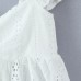 Cotton Embroidered Short Sleeveless Strap Top