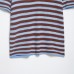 Simple striped knitted polo shirt
