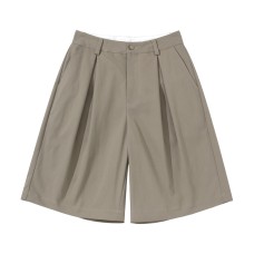 Solid color minimalist suit pants