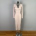 Split hip long sleeved dress Split hip long sleeved dress