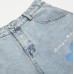 Denim Capri Pants  Wide Leg Unique Design Brand Casual Trousers