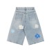 Denim Capri Pants  Wide Leg Unique Design Brand Casual Trousers