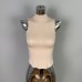 Half high neck short sleeveless vest
