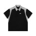 Splicing vertical striped short sleeves