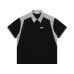 Splicing vertical striped short sleeves