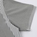 Splicing vertical striped short sleeves