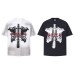 Bone print printing for vintage short sleeves