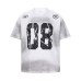 Digital mottled printing for dirty washed short sleeves