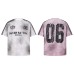 Short sleeved printed with alphanumeric printing